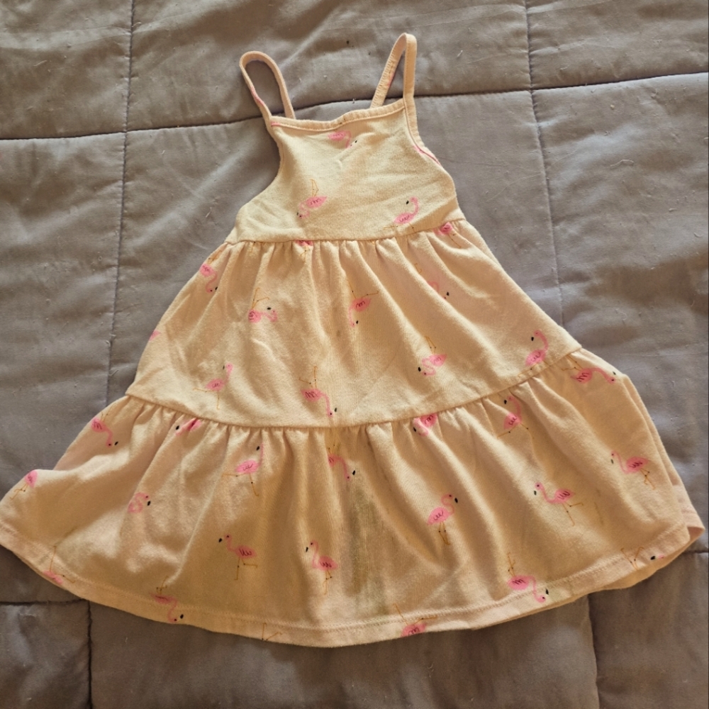2T Carter's Flamingo Pink Summer Dress